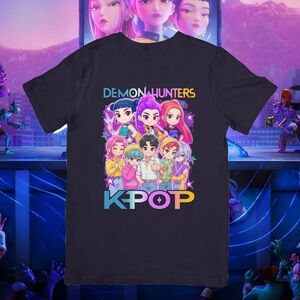 Demon Hunters KPOP Kids Tee - Charcoal
